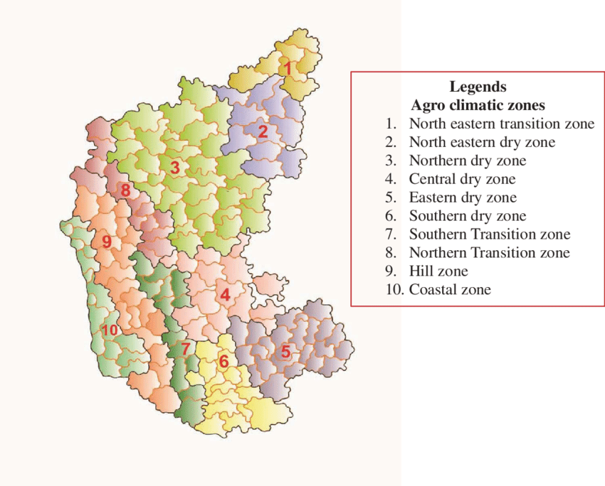 Agro Climatic Zones of Karnataka - Amoghavarsha IAS Academy